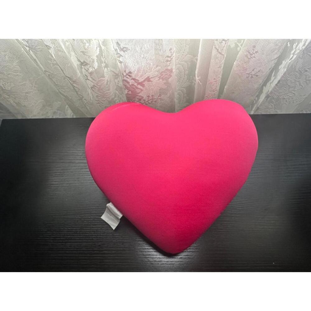 Mini Pink Heart Microbead Pillow – Soft Valentine’s Accent Cushion - Picture 1 of 2